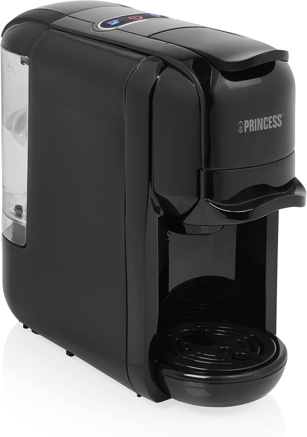 Princess Espressor 249452 – Til Nespresso™, Dolce Gusto og ESE kapsler – 19 bar italiensk pumpe – 0,6 L – 1450 W