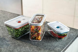 ZWILLING FRESH & SAVE CUBE Box, størrelse 2M, modulær og stabelbar opbevaringsboks, Hermetisk og tømbar opbevaring, Tåler opvaskemaskine, Transparente madopbevaringsbokse Naty Shop