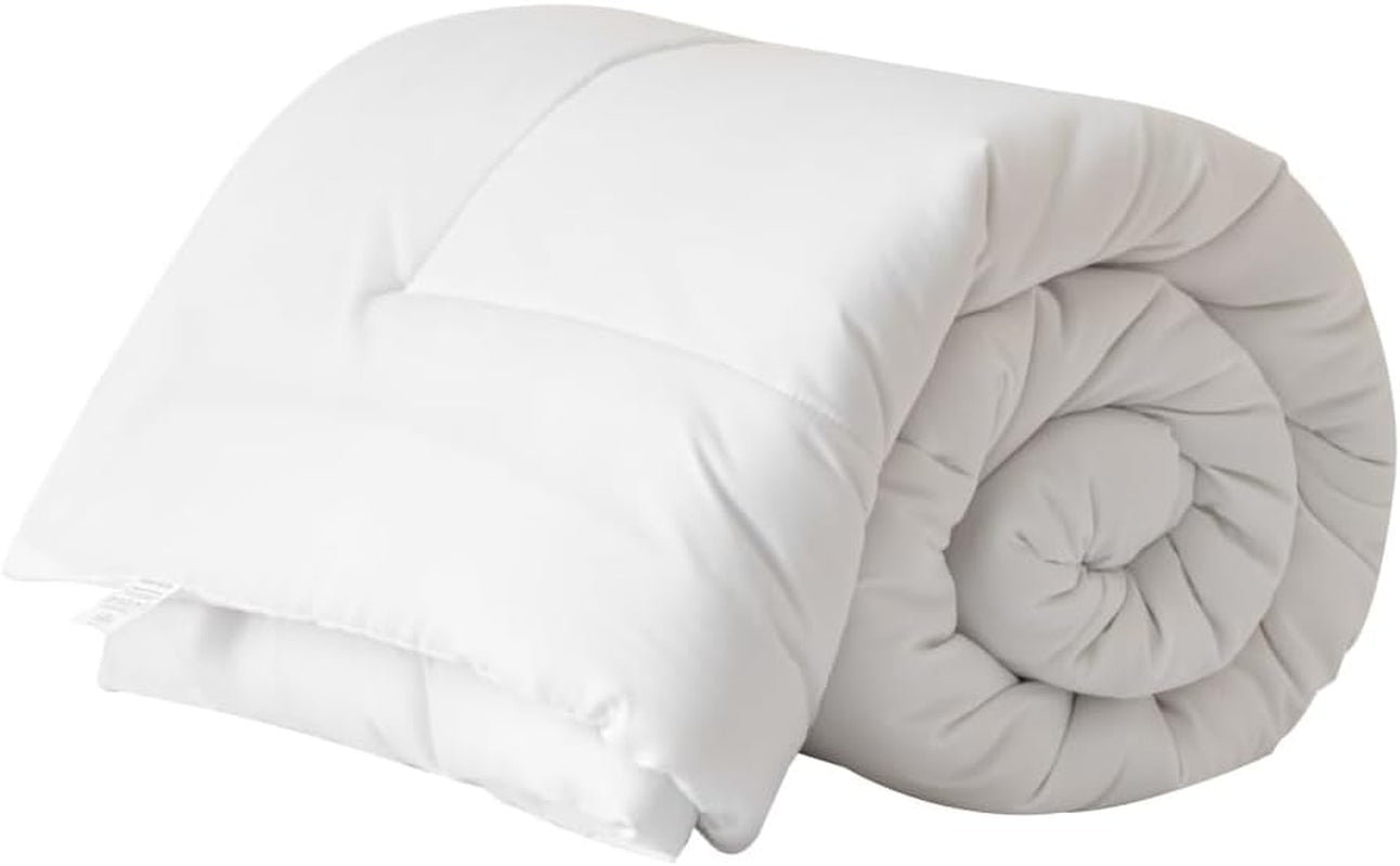 Good Nite Enkeltseng Sengetøjssæt 15 Tog Vinter Varm Enkeltseng Blød Polyester Hulfiber Hvidt sengetøj med hjørnestrimler Kan maskinvaskes (Hvid 15 Tog 130 X 150 Cm) Naty Shop Dyner Hvid 15 Tog 130X150Cm