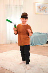 Næste Ninja Nunchaku, lyd, håndtag pakket ind i blødt materiale, 13cm, rollespil, fra 3 år, grøn Actionfigurer Naty Shop