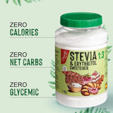 Stevia + Erythritol 1:3 Süßstoff | 1G = 3G Zucker | 100% Natürlicher Zuckerersatz - 0 Kalorien - 0 Glykämischer Index - Keto Und Paleo - 0 Netto-Kohlenhydrat - Kein GVO - Castello siden 1907-1 Kg Sødemidler Naty Shop