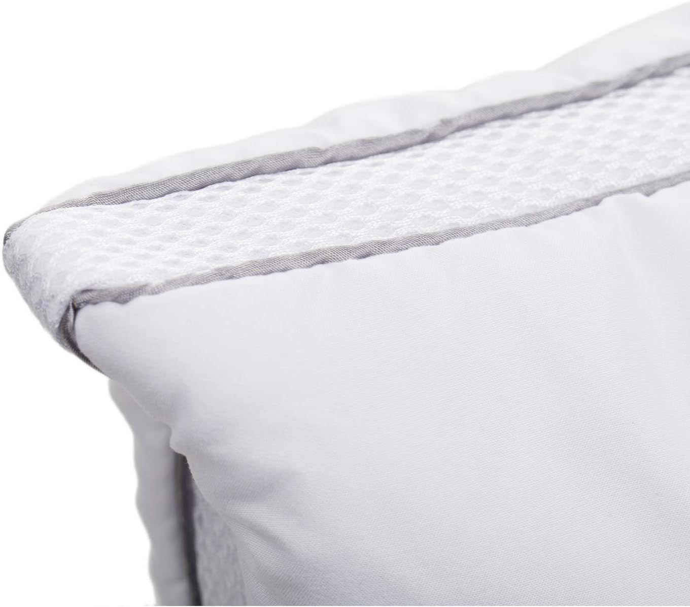Gözze - Pude med inderpude 150G og klimabånd, inklusive refillpose, 40 X 80 Cm - White Naty Shop standard puder