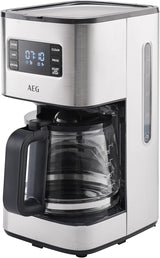 AEG Deli 5 espressomaskine, 1,5 l, programmerbar timer, holde varm funktion, sikkerhedsstop, vandstandsindikator, optimal dosering, anti-dryp funktion, rustfrit stål, CM5-1-6ST