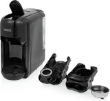 Princess Espressor 249452 – Til Nespresso™, Dolce Gusto og ESE kapsler – 19 bar italiensk pumpe – 0,6 L – 1450 W
