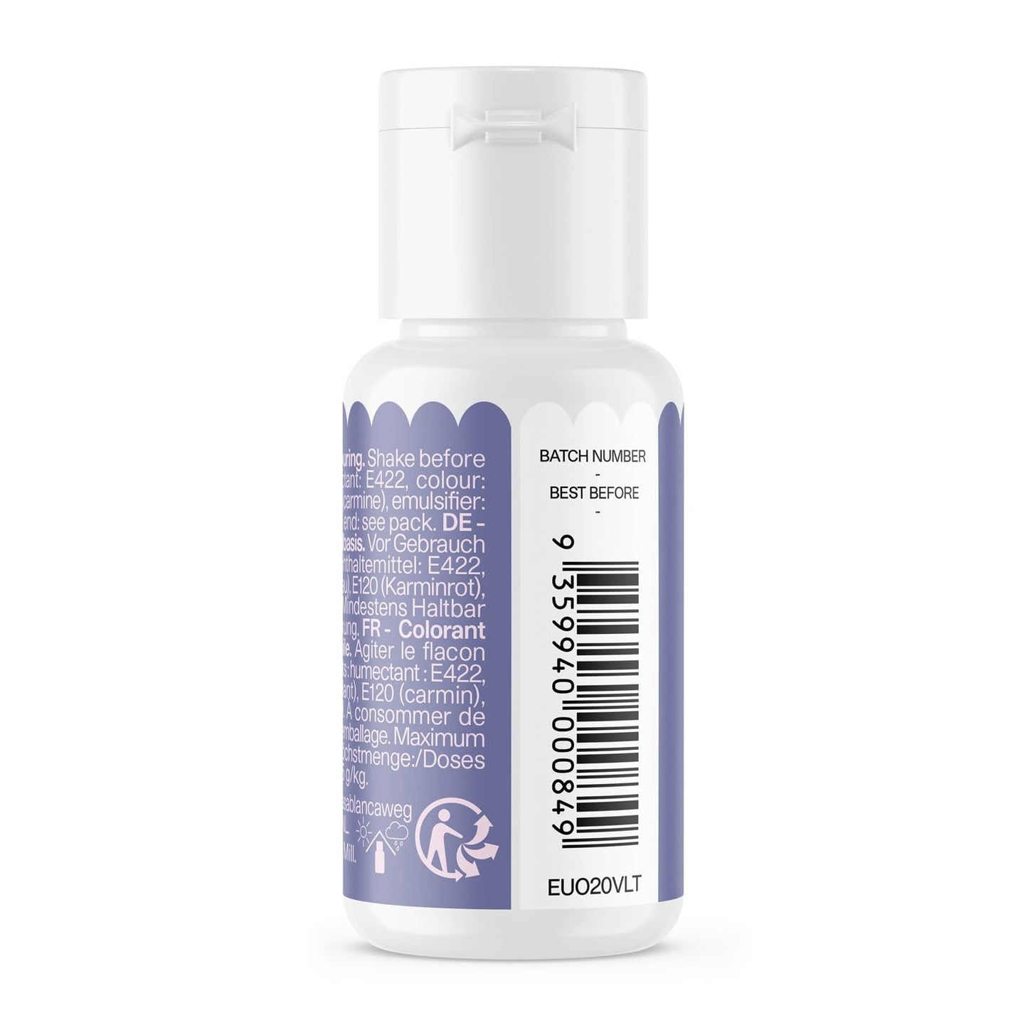 Oliebaseret madfarve Color Mill Blend Violet - Madfarve til chokolade, fondant, muffins, kager, bagning, makroner - Madfarve til dekoration af kager - 100 ml