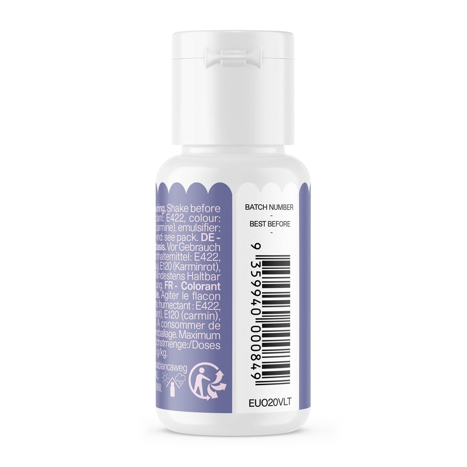 Oliebaseret madfarve Color Mill Blend Violet - Madfarve til chokolade, fondant, muffins, kager, bagning, makroner - Madfarve til dekoration af kager - 100 ml
