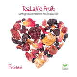 Tealavie - Te til børn uden sukker - Vilde jordbær og rabarber (200 g) Tealavie Frugt - Løs frugtte