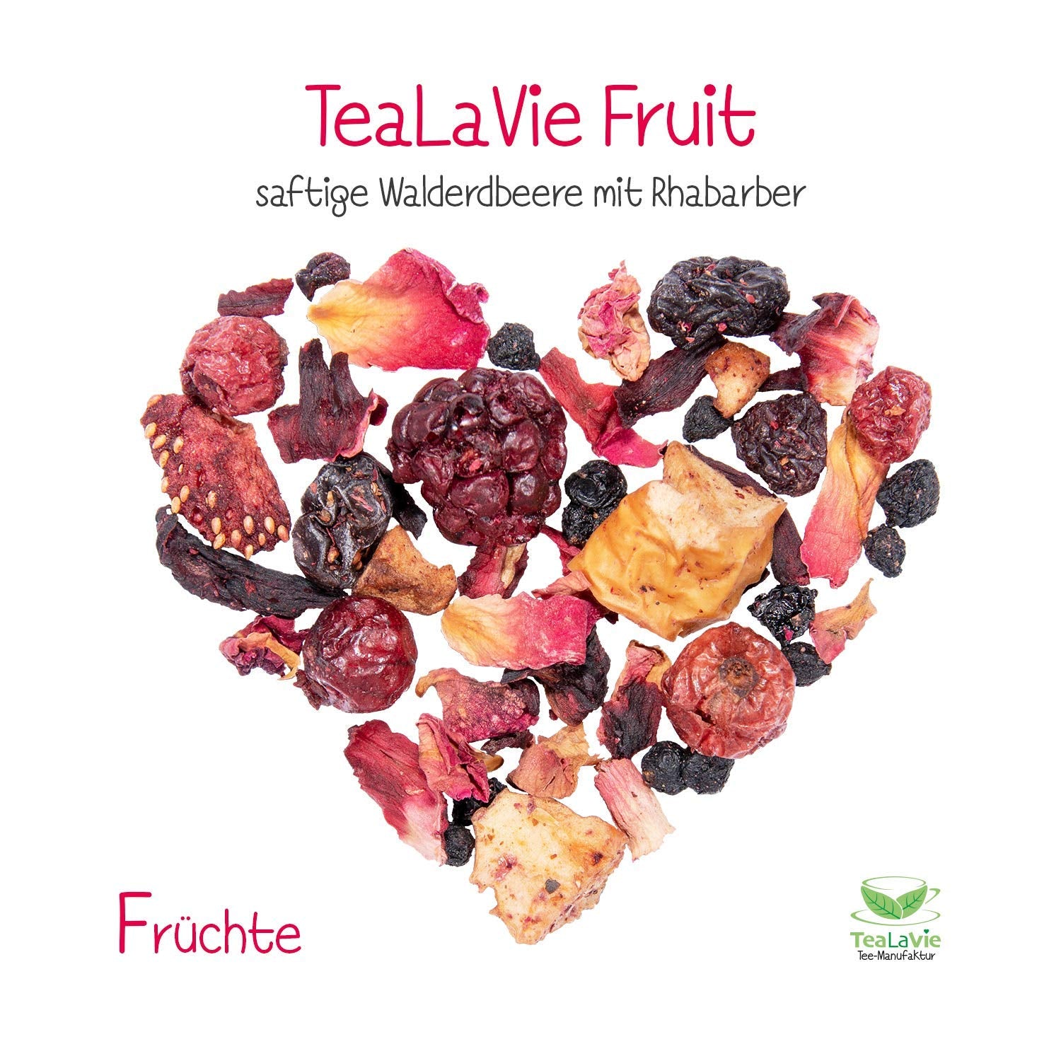 Tealavie - Te til børn uden sukker - Vilde jordbær og rabarber (200 g) Tealavie Frugt - Løs frugtte
