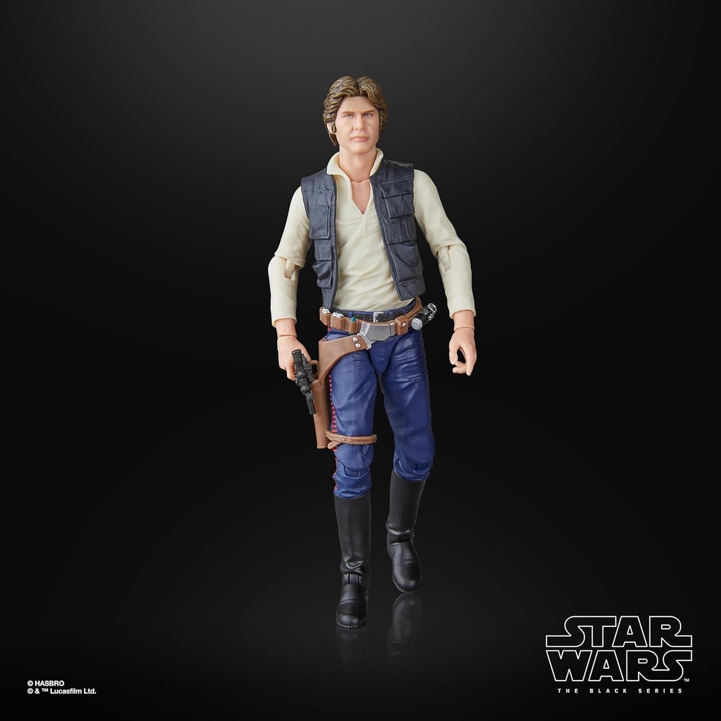 Star Wars The Black Series Han Solo, Star Wars: A Hope Premium Collectible Action Figur (15 cm) Actionfigurer Naty Shop