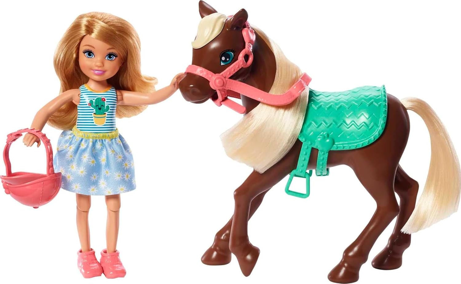 Barbie GHV78 - Club Chelsea legesæt med dukke og hest, ca. 15 cm blond med tøj og tilbehør legetøjsgave til 3-7 årige børn