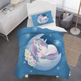 Sengetøj til børn, Unicorn Soft, mikrofiber Sengetøj - børn Naty Shop Unicorn 135X200 Cm