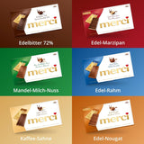 Mørke chokoladebarer 72% – 5 x 100 g – De fineste mørke chokoladefirkanter – Chokolade pakket ind i guldfolie