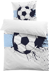 Sengetøj til drenge, fodbold, mikrofiber polyester Sengetøj - børn Naty Shop Model 1 135X200 Cm + 80X80 Cm