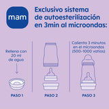 MAM Newborn Sæt, Gavesæt, bestående af: 2 x Anti-kolik flasker 160 ml, 1 x Anti-kolik flaske 260 ml, 1 x Original Start sut, 1 x Broche til sut, fra 0 måneder, Neutro
