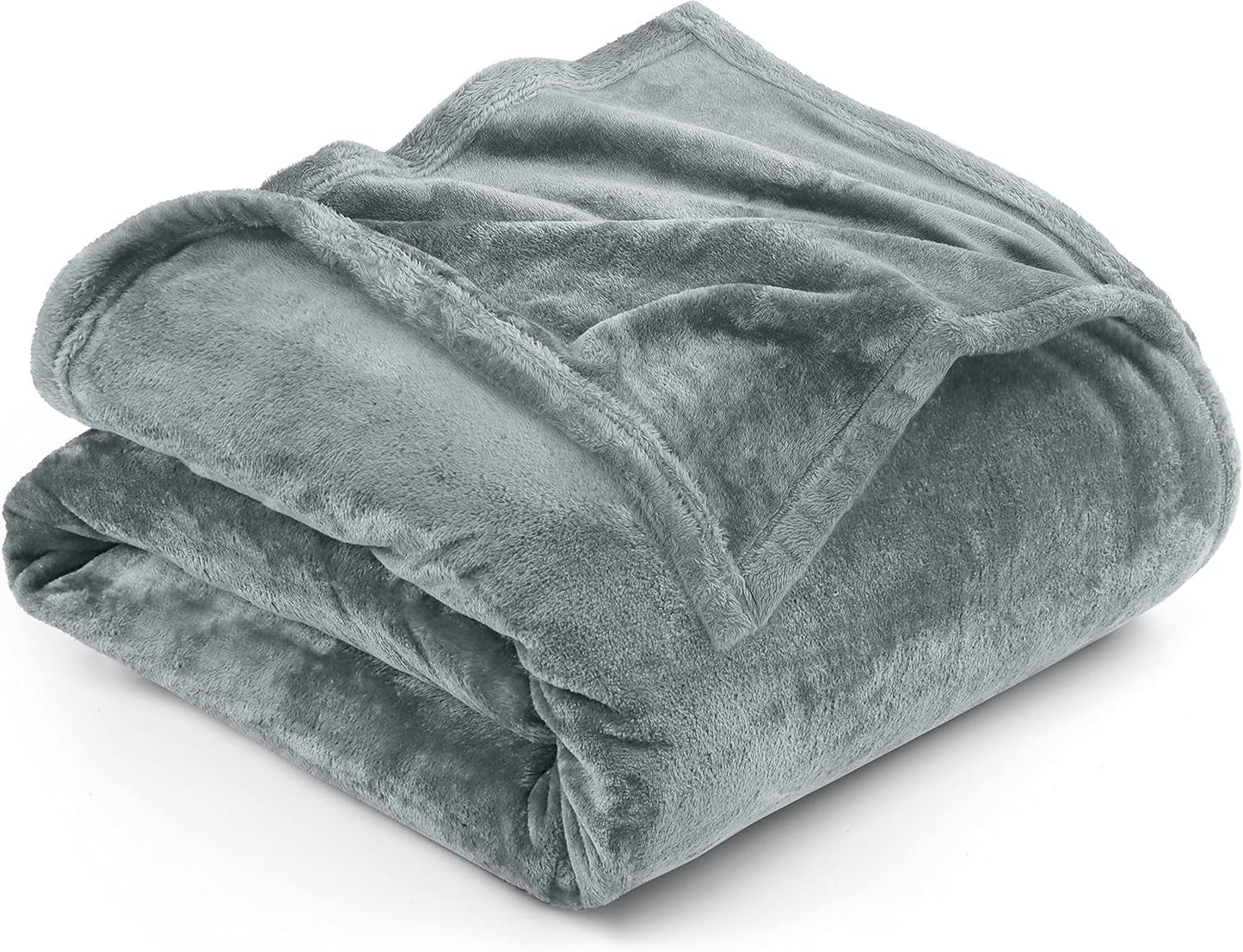 Utopia Sengetøj Hyggeligt fleecetæppe [228X228 Cm, Grå] Blødt, let, varmt og luftigt tæppe Komfortabelt og åndbart tæppe til sengesofa Sofasenge og tæpper Besuche den Utopia Sengetøjsbutik Grå Ask 200X150 Cm