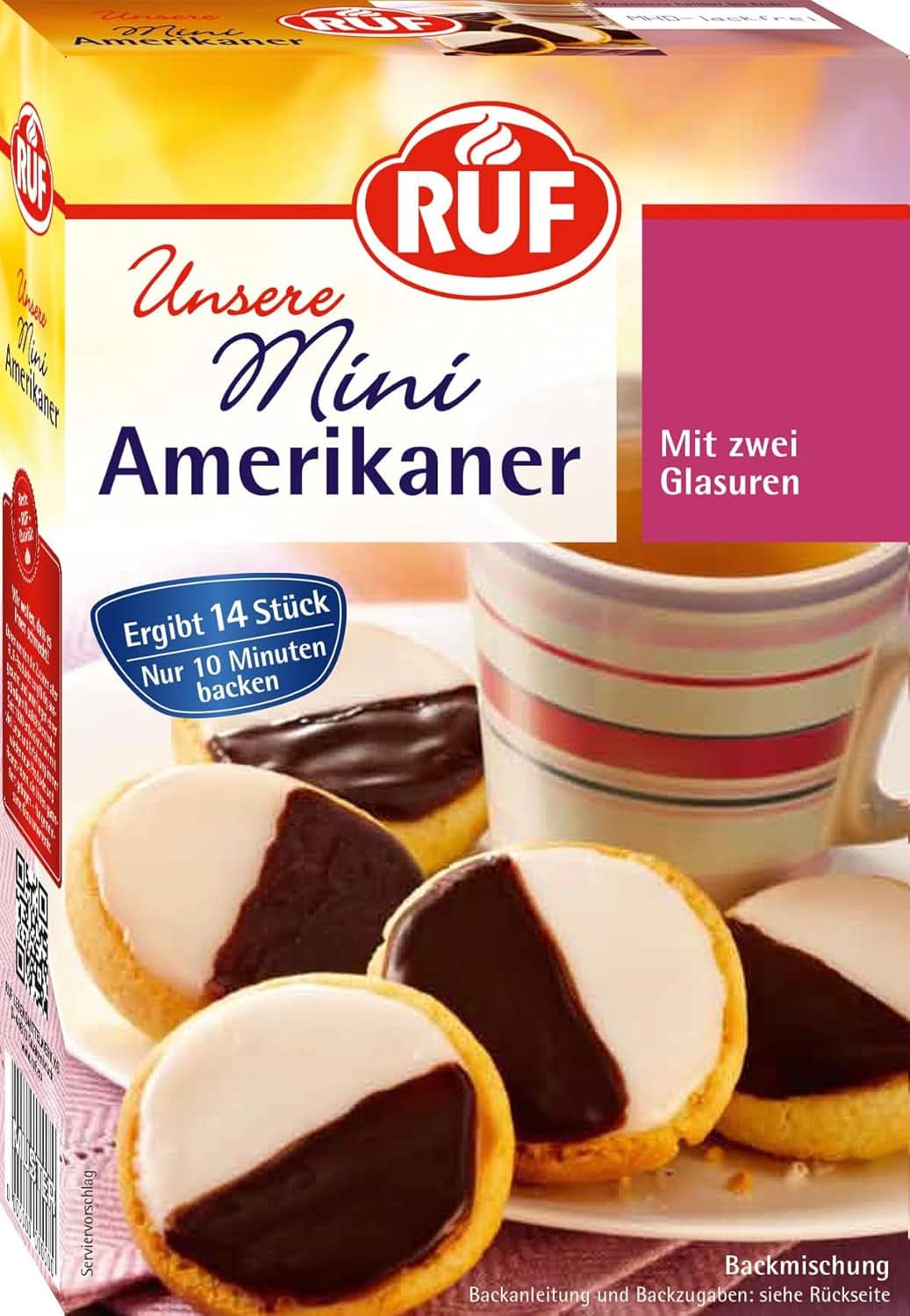 RUF Minimuffins med citron, bageblanding med citronsmag, 350 gram Kitchen Naty Shop American Muffins