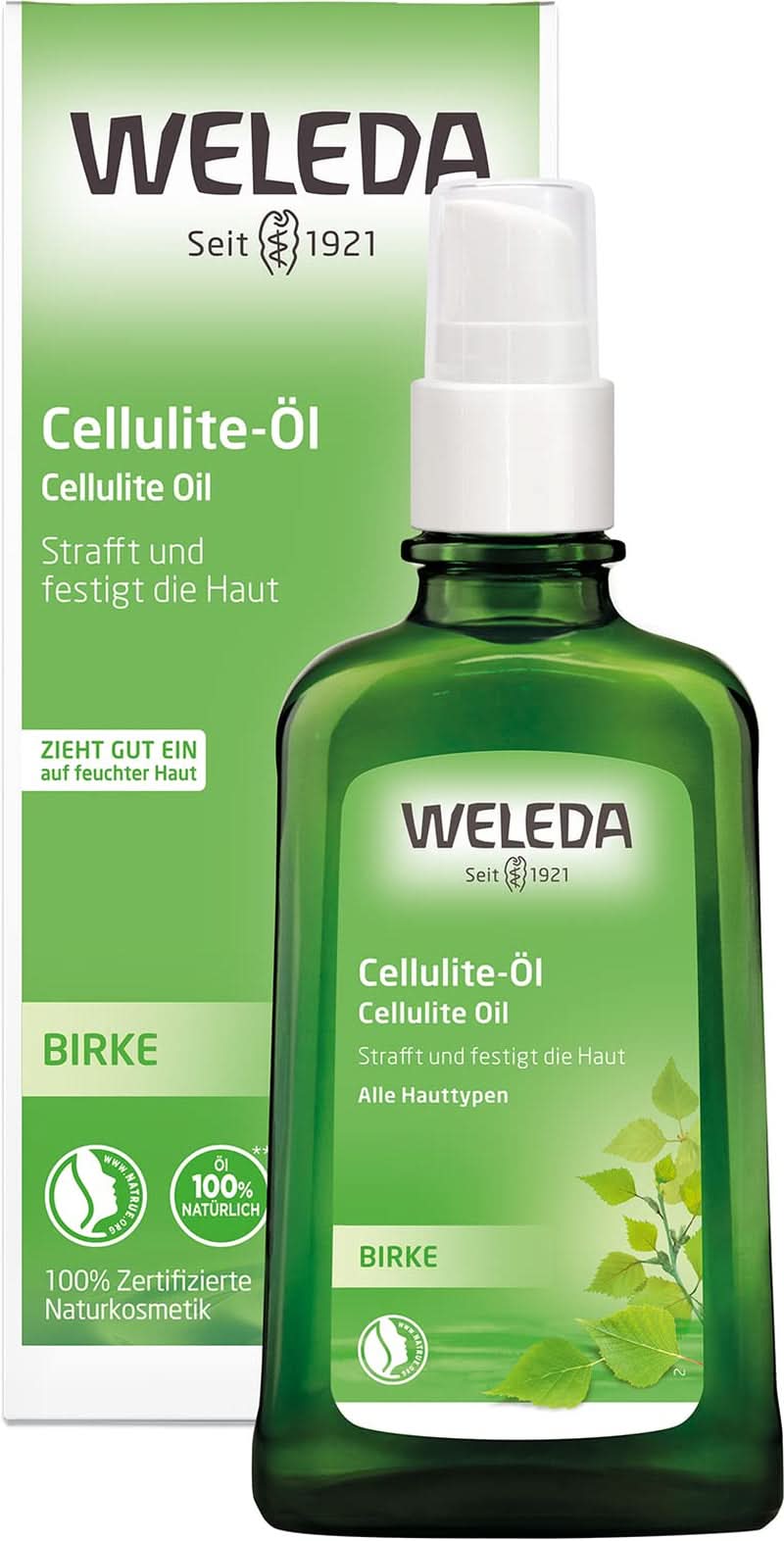 WELEDA Bio, Kropsolie med jojobaolie, styrker huden og aktiverer hudens stofskifte, 100 ml Brusebad og bad Naty Shop