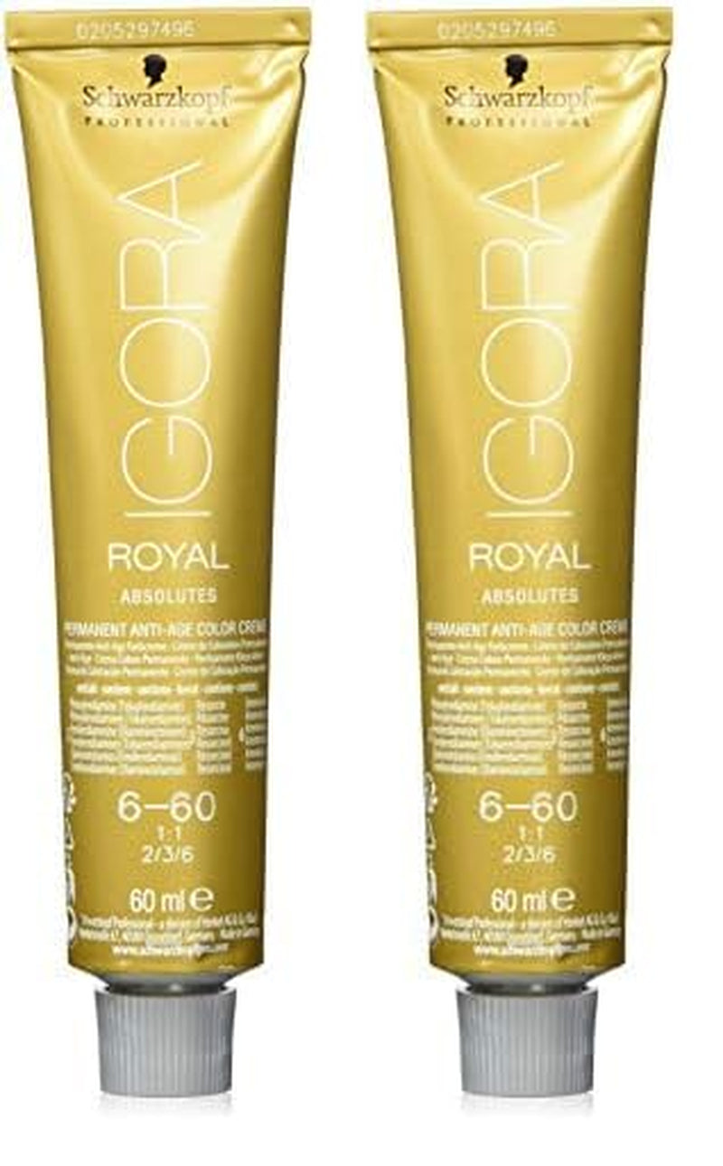 Igora Royal Absolute Age Blend Hårfarve, 7-560 Medium Golden Chocolate Blond, 60ml Naty Shop Hårfarve 6-60 Mørk Blond Chokolade Naturlig 60ml (pakke med 2)