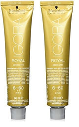 Igora Royal Absolute Age Blend Hårfarve, 7-560 Medium Golden Chocolate Blond, 60ml Naty Shop Hårfarve 6-60 Mørk Blond Chokolade Naturlig 60ml (pakke med 2)
