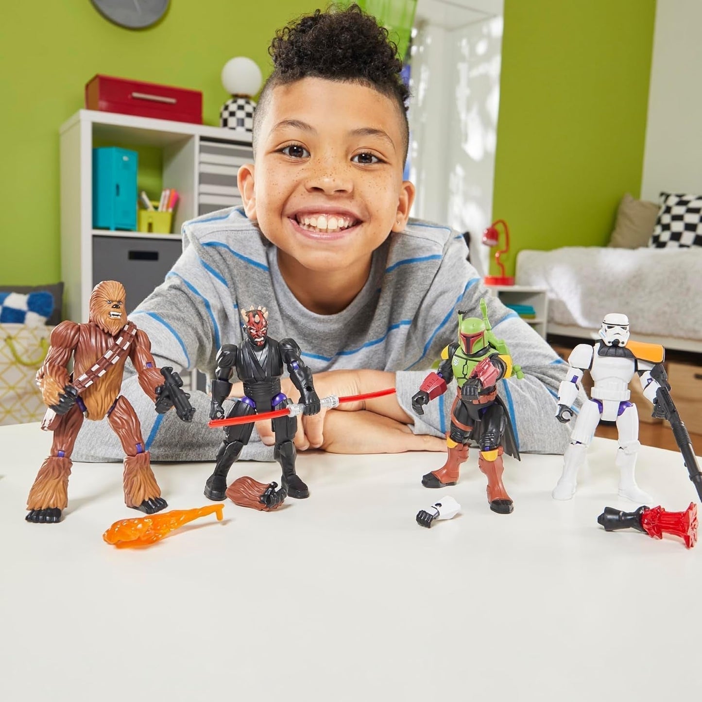 Star Wars Mixmashers Darth Vader, der kan tilpasses Mix-And-Match Deluxe Actionfigur og tilbehør Actionfigurer Naty Shop