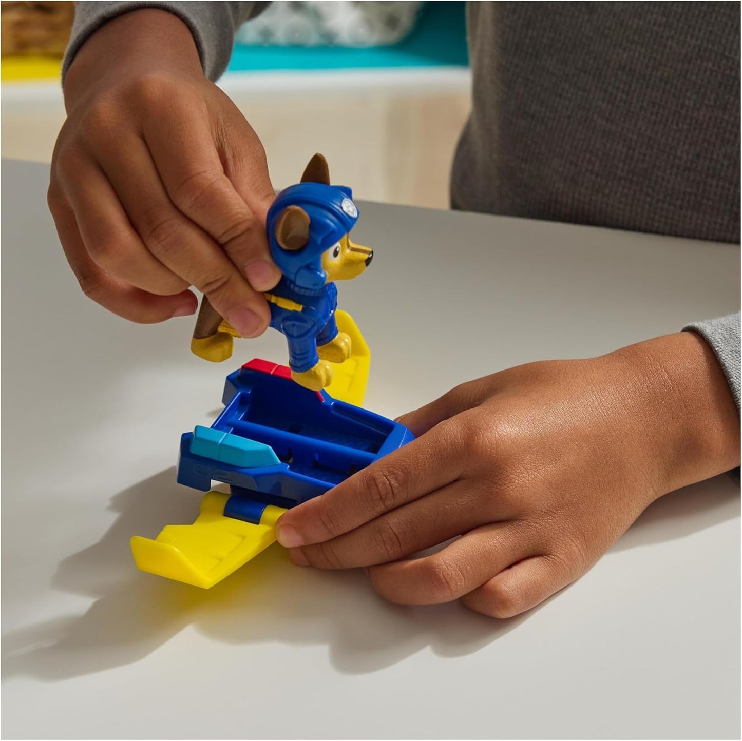 PAW PATROL Chase Action Pup Mini redningsfly legesæt med foldevinger Legetøj til børn 3 år gamle actionfigurer Naty Shop