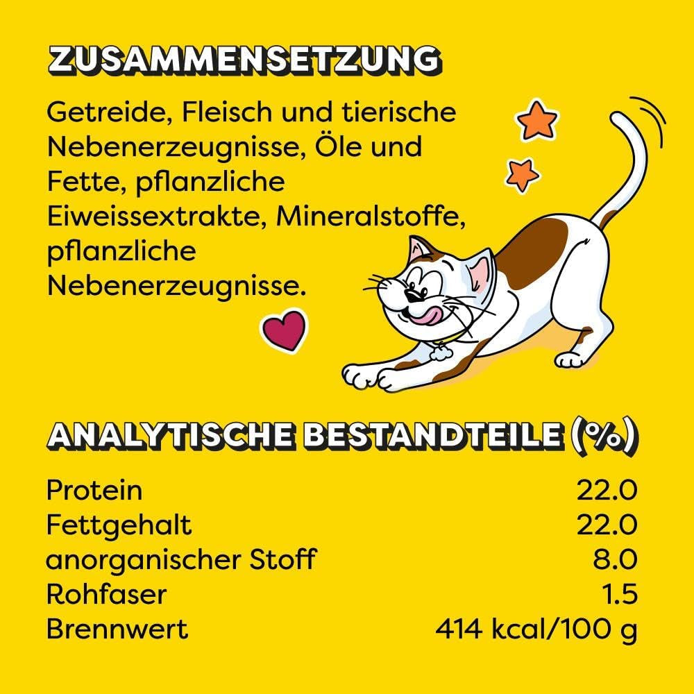 DREAMIES SHAKE UPS Multivitamin Seafood Festival Kattegodbidder i portionsposer - 55 g (6 poser)