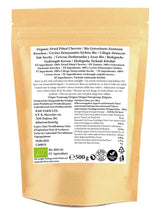 500 g tørrede økologiske kirsebær, uden sten, uden tilsætningsstoffer, sødemidler og konserveringsmidler Dehydrerede produkter Naty Shop