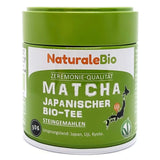 Naturalebio Ceremonial Grade Matcha Tea Powder Original grøn te fra Japan. Ceremoniel klasse Matcha grøn te-pulver lavet i Uji, Kyoto. Ideel til at drikke, lave mad og latte. Æske á 30 g.