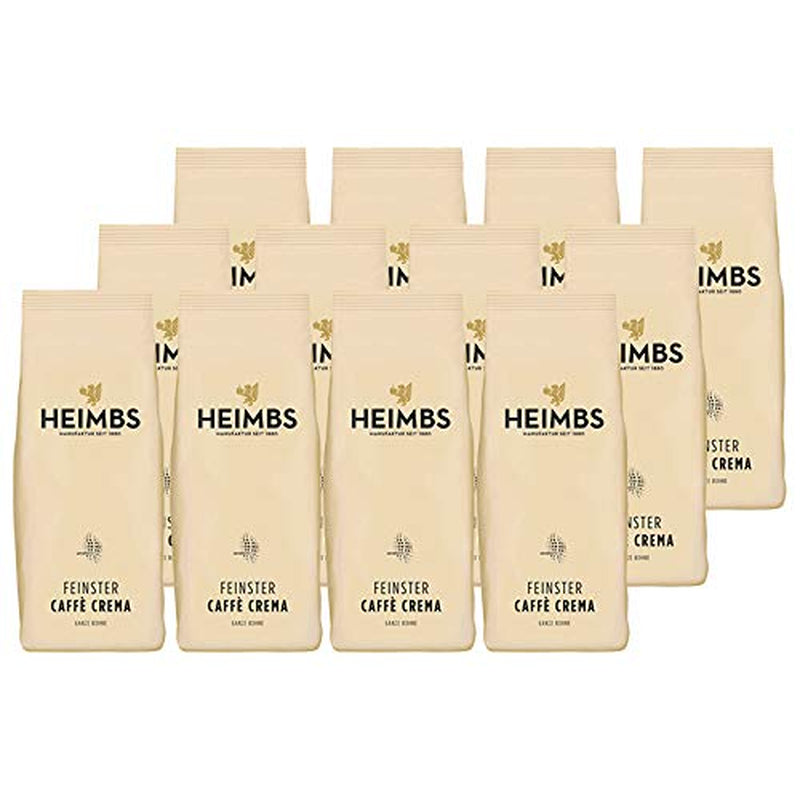 Finest Caffè Crema, hele bønner 500g, pakke med 12 stk