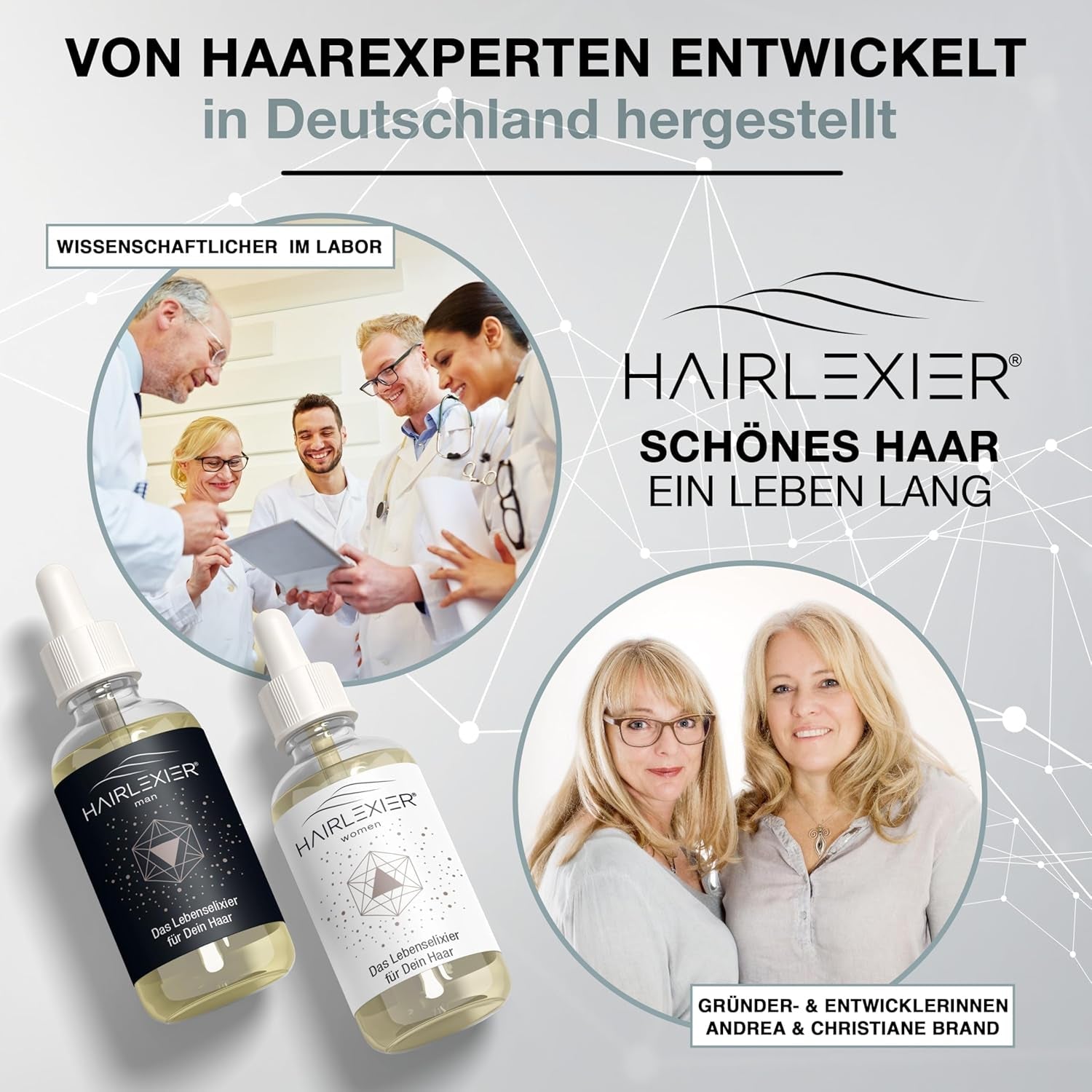 Hairlexier-hårvækstmiddel til kvinder - rosmarin-hårolie, ricinusolie-hårolie, lavendelolie, naturligt hårserum mod diffust hårtab, understøtter hårvækst, vegansk og økologisk + arbejdsbog Hårpleje Naty Shop