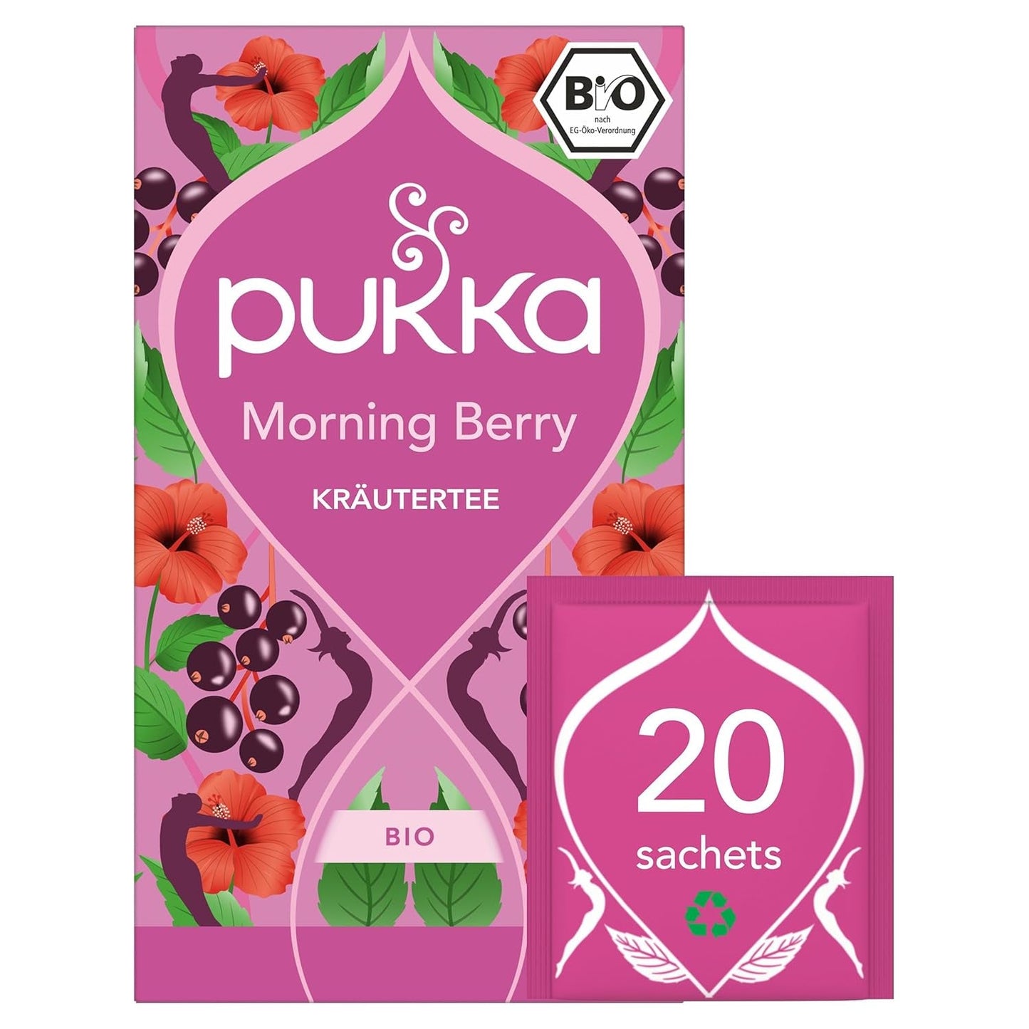 Pukka | Blanding af økologiske teer "Vanilla Chai" | Kanel, ingefær og vanilje | Te til en godbid med naturlig sødme | Pakke med 1 | 20 teposer