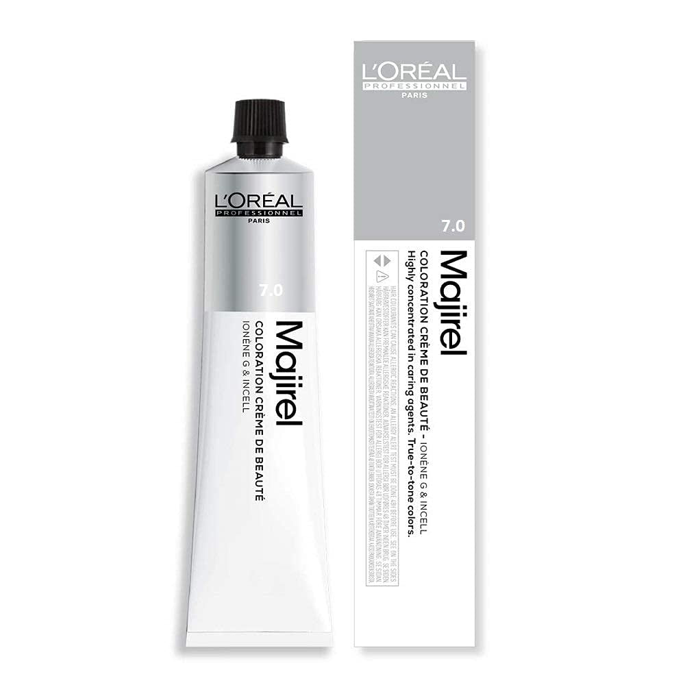 L'Oréal Professionnel Majirel 5 lysebrun, 50 ml aromatiseret Hårfarve Naty Shop 7.0 Blond medium intensiv 50 Ml (1 pakke)