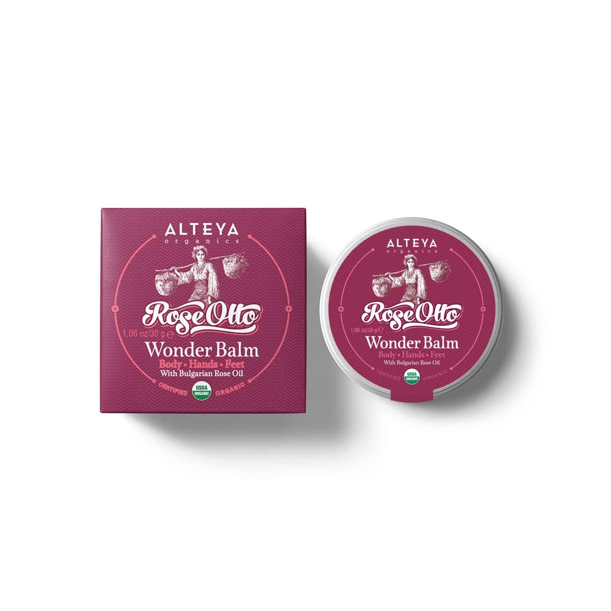 Alteya Organic Miracle Balm Rose 30 g Kosmetik og skønhed Naty Shop