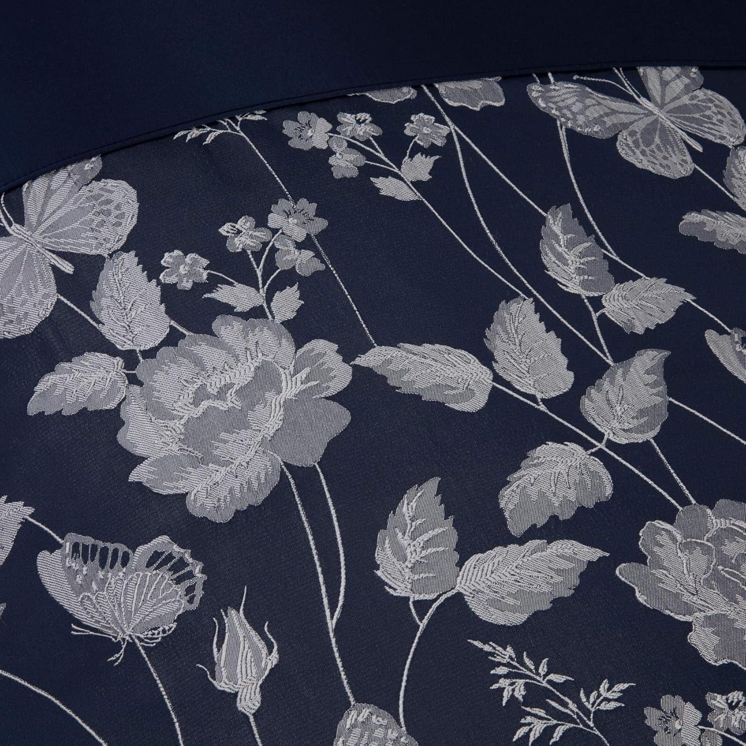 Butterfly Meadow Dyne til Super King Size seng, 100 % polyester, marineblå dyner og dyner Naty Shop