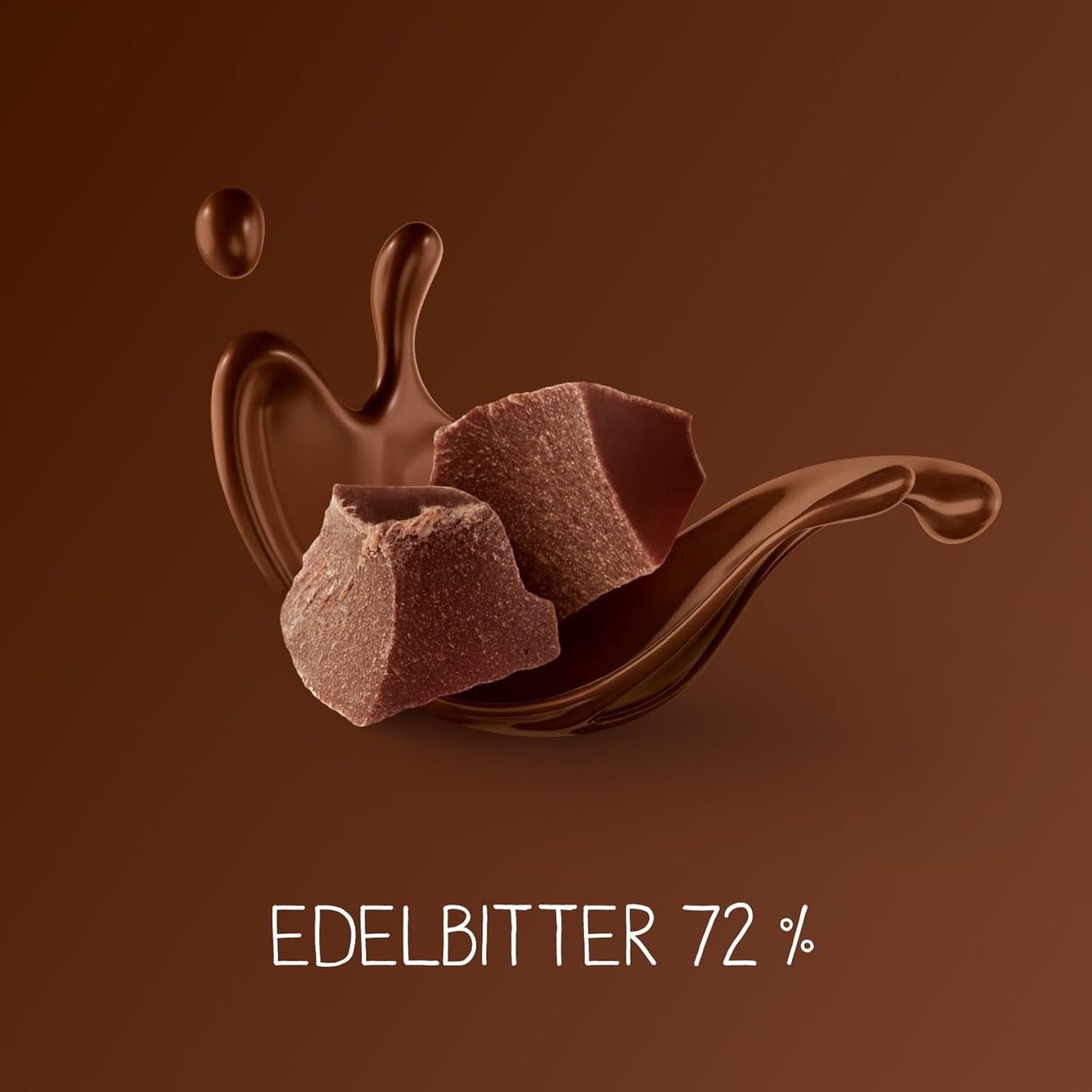 Mørke chokoladebarer 72% – 5 x 100 g – De fineste mørke chokoladefirkanter – Chokolade pakket ind i guldfolie