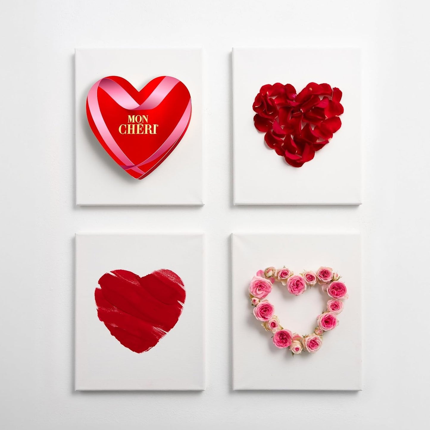 Ferrero Mon Chéri Heart - Valentinsdag Chokoladegave til ham og hende - Sprød chokolade, frugtagtig likør og kirsebær med smag - Til Valentinsdag, Mors Dag og påske - 1 pakke 147g