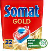 Somat Gold tabs til opvaskemaskinen (105 tabs) Køkkenopvaskemidler Naty Shop 22 kapsler -