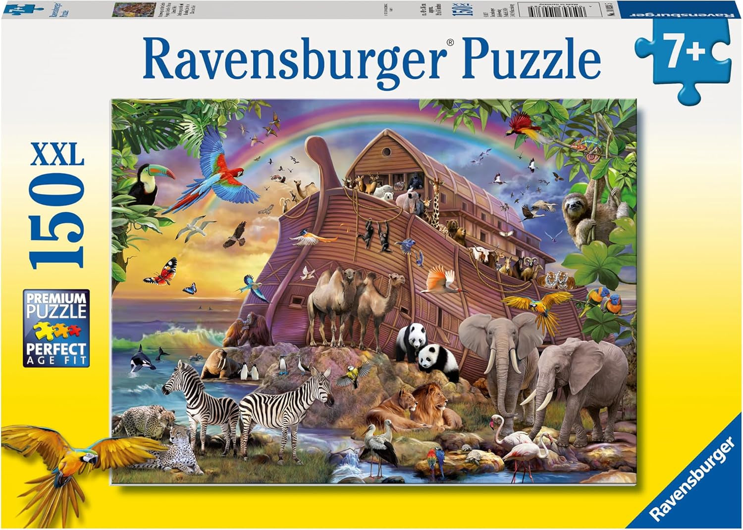 Ravensburger børnepuslespil - 10038 Unterwegs Mit Der Arche - Noah's Ark puslespil for børn fra 7 år, med 150 brikker i XXL format Puslespil Naty Shop Standard titel