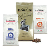 Caffè Corsini - Sæt Aromatische Kaffeebohnen Der Perfekte Morgen, Ausgewählter Kaffee, 2x500g + 1Kg Gesamtes Sæt 2Kg