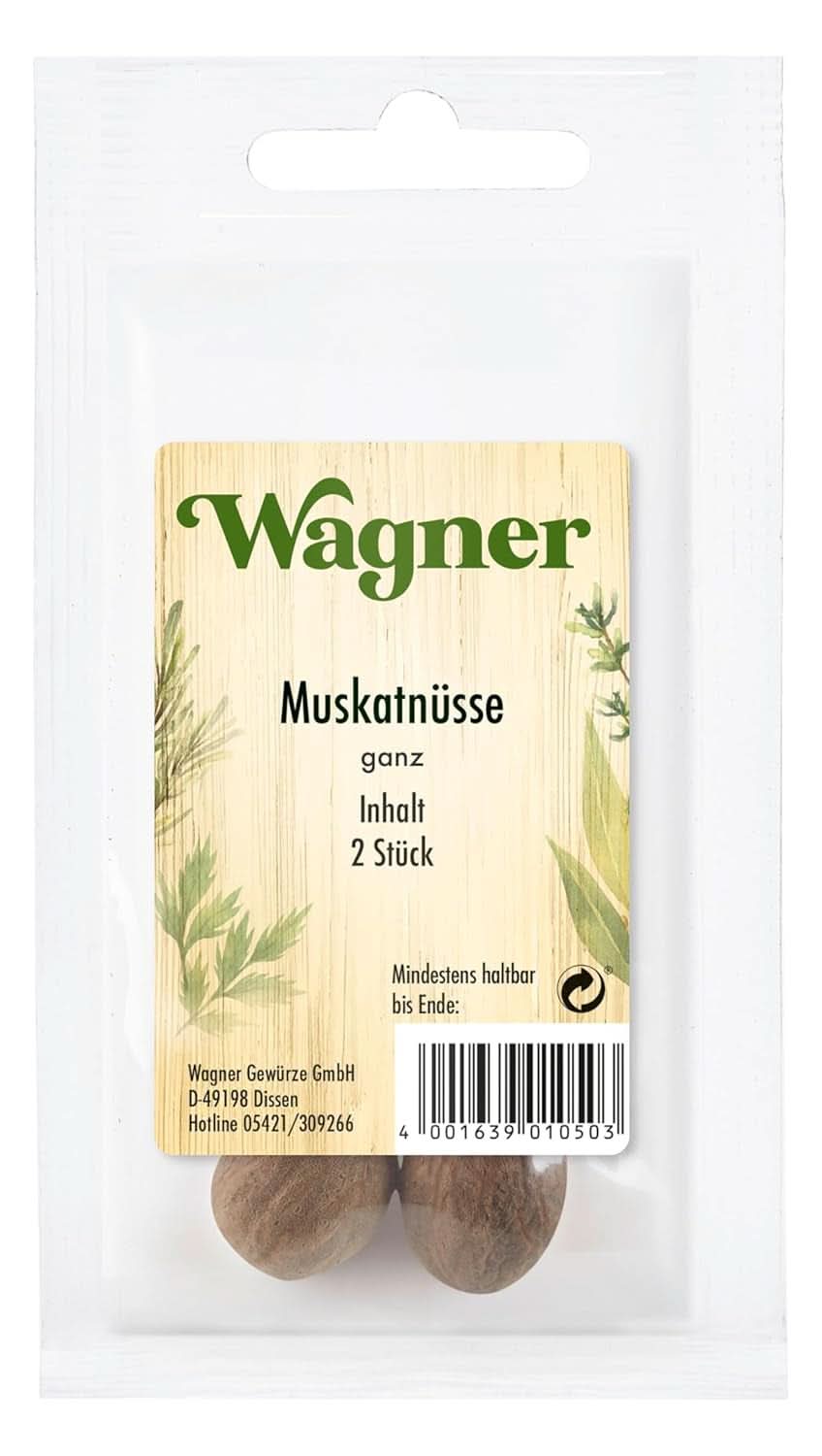 Uristet Muskatnød | 2 stk i en pose Condimente Naty Shop