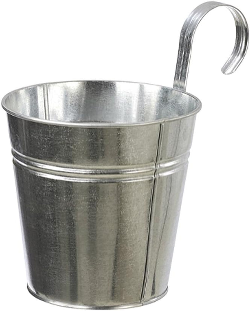 Dehner gryde med håndtagsstøtte, Ø 14 cm, højde 14 cm, zink, sølv