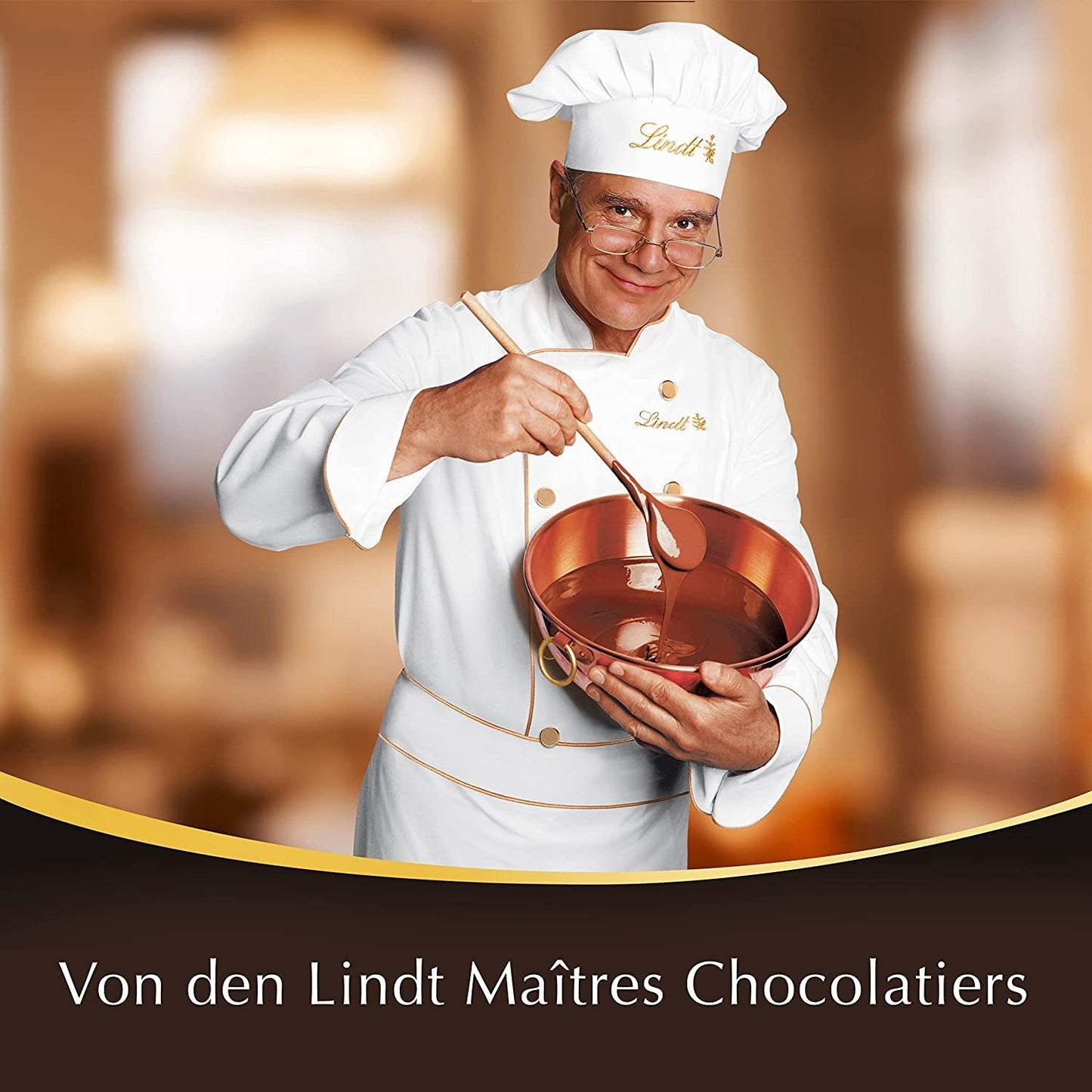 Lindt Chokolade Mørk Chokolade Stænger LINDOR | 24 chokoladebarer x 37g | Med et glat, smeltende mørk chokoladefyld med 60 % kakao | Gave af chokolade | Gave af chokolade | Bulk pakke