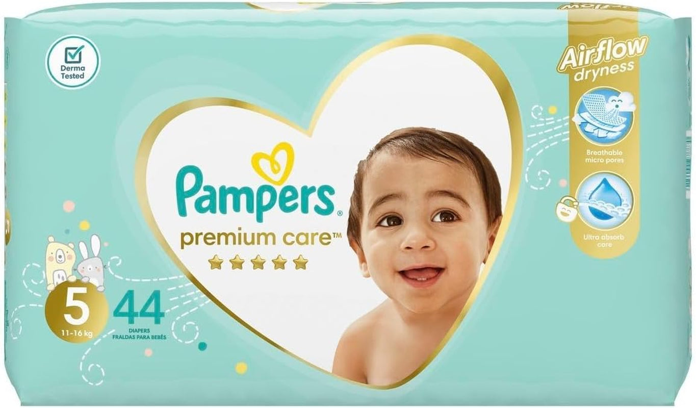 Pampers Premium Care bleer, str. 5, 11-18 kg, 1 pakke (1 x 44 stk.)