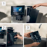 Siemens EQ900 TQ903D03 Automatisk Espressomaskine, App Control, Intuitiv Touch Display, Barista Mode, AromaBoost, Støjreduktion, Premium Kværn, Automatisk Damprensning, 1500 W, Rustfrit stål