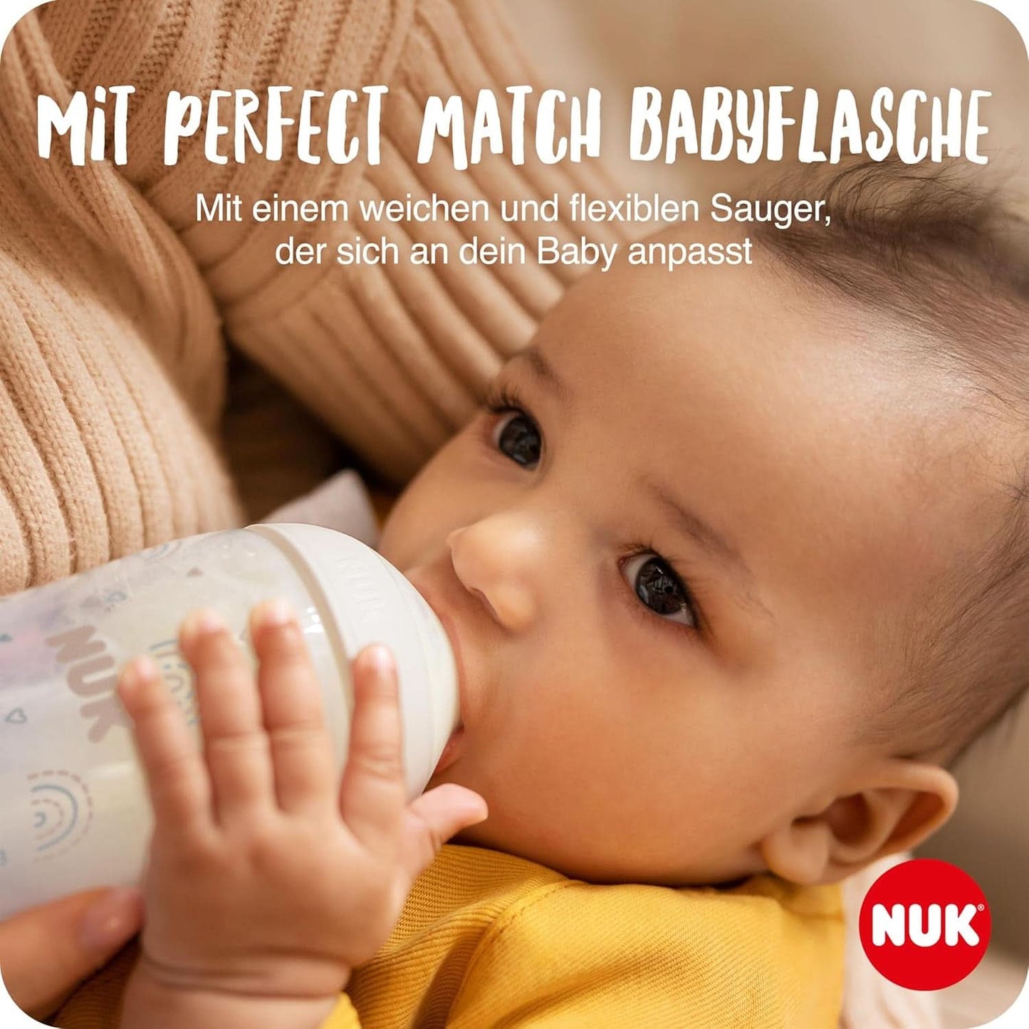 NUK manuel brystpumpesæt, blød silikonepude, 2 perfekt kombinerede flasker, 150 ml Tilbehør Mad og amning Bebe Naty Shop