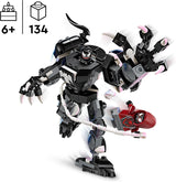 LEGO Marvel Venom Mech vs. Miles Morales bevægelige actionfigurer til børn Spider-Man Sæt med Superhelte Duel Minifigurer Legetøjsgave til drenge og piger 6 år 76276 Byggesæt Besuche den LEGO-Store