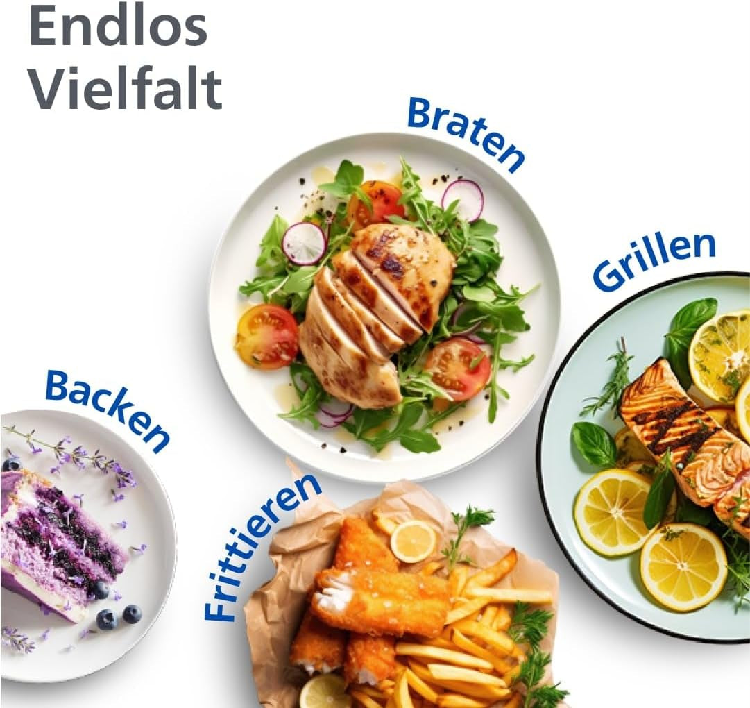 Philips Dual Basket Airfryer 3000-serien med morgenmadssæt, 9 liter, 2 skuffer Hvidevarer Naty Shop