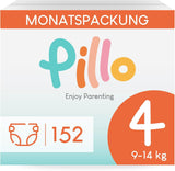 Bleer Pillo 3 - Æske med 168 bleer, 6 pakker med 28 bleer hver, str. 3 - Midi (6-10 kg) - Bleer til babyer