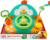 Bright Starts, legetøjsrat, Lights & Colors Driver, med musik, bilstøj, blink, gearstang og mere Bebe Naty Shop Toys
