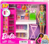 Barbie Dukke Pantry Legesæt med 25+ køkkendele og tilbehør - Perfekt til små foodies og gave til børn fra 3 år og opefter, HJV38